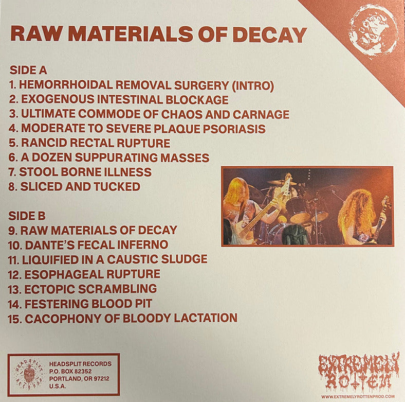 Hemorrhoid - Raw Materials of Decay - 12" LP